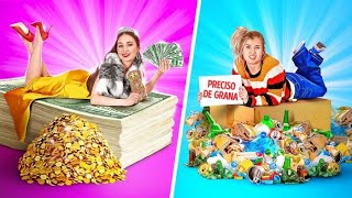 ⁣ALUNO RICO VS ESTUDANTE SEM GRANA || Situações e Desafios Malucos, por 123 GO! SCHOOL