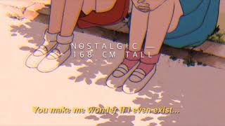 １６８　ｃｍ　ｔａｌｌ　•　ｎｏｓｔａｌｇｉｃ　—