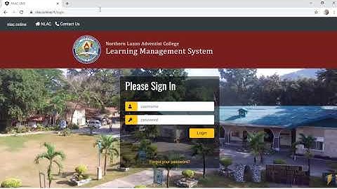 NLAC LMS Tutorial Part 1