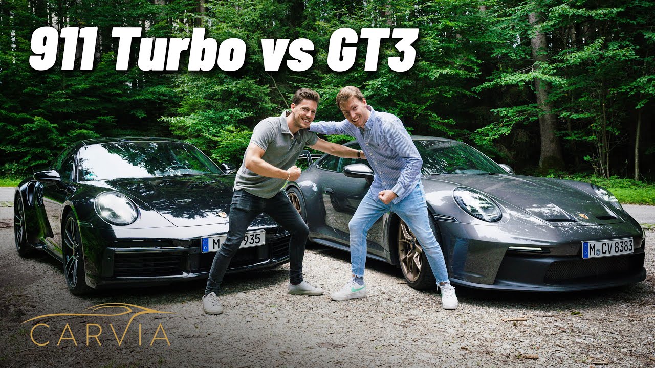 PORSCHE 911 GT3 VS TURBO - Das Brüderduell | CarVia