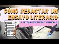 📝 Cómo redactar un ENSAYO LITERARIO | Consejos para leer y escribir mejor