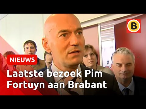 Pim Fortuyn in Breda, enkele uren voor zijn dood