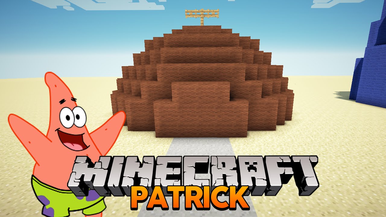 Minecraft Como construir a casa do Patrick (Bob Esponja) YouTube Minecraft Como construir a casa do Patrick (Bob Esponja) YouTube