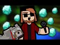 RAPPING in MINECRAFT whenever I find DIAMONDS but I also found the best DOG ever - Let&#39;s Play Ep.9