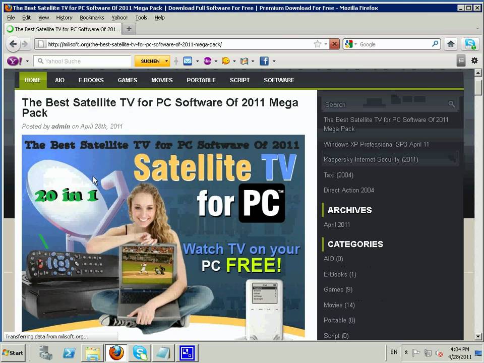 Satellite TV PC