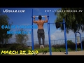 Calisthenics workout 4k 32517  hip stretches scapula pulls finally got the one arm chin up