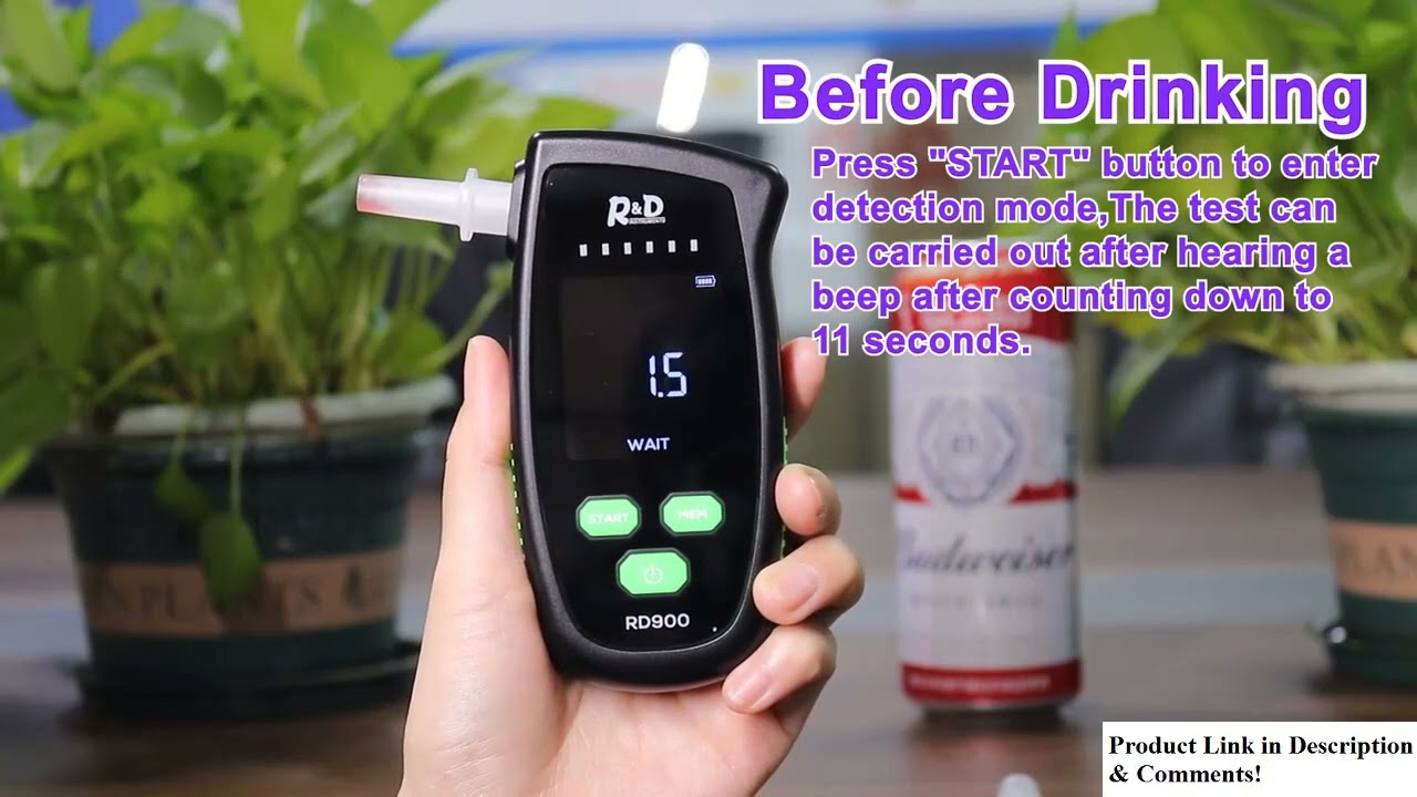 R&D INSTRUMENTS RD900/ RD930 Alcohol Tester Rechargeable Digital Breath Tester