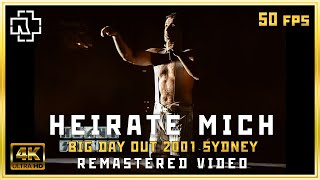 Rammstein - Heirate Mich 4K with subtitles Big Day Out Festival Sydney 2001 50fps remastered