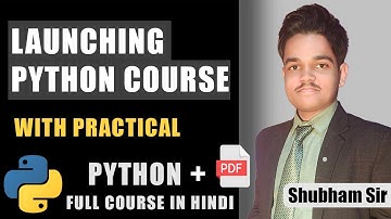 Python For Beginners | Python Programming Full Course in Hindi 🔥| Course Information #python