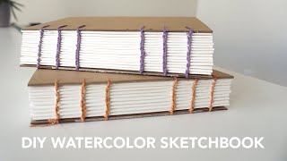 How to Make a Watercolor Sketchbook  Coptic Book Binding