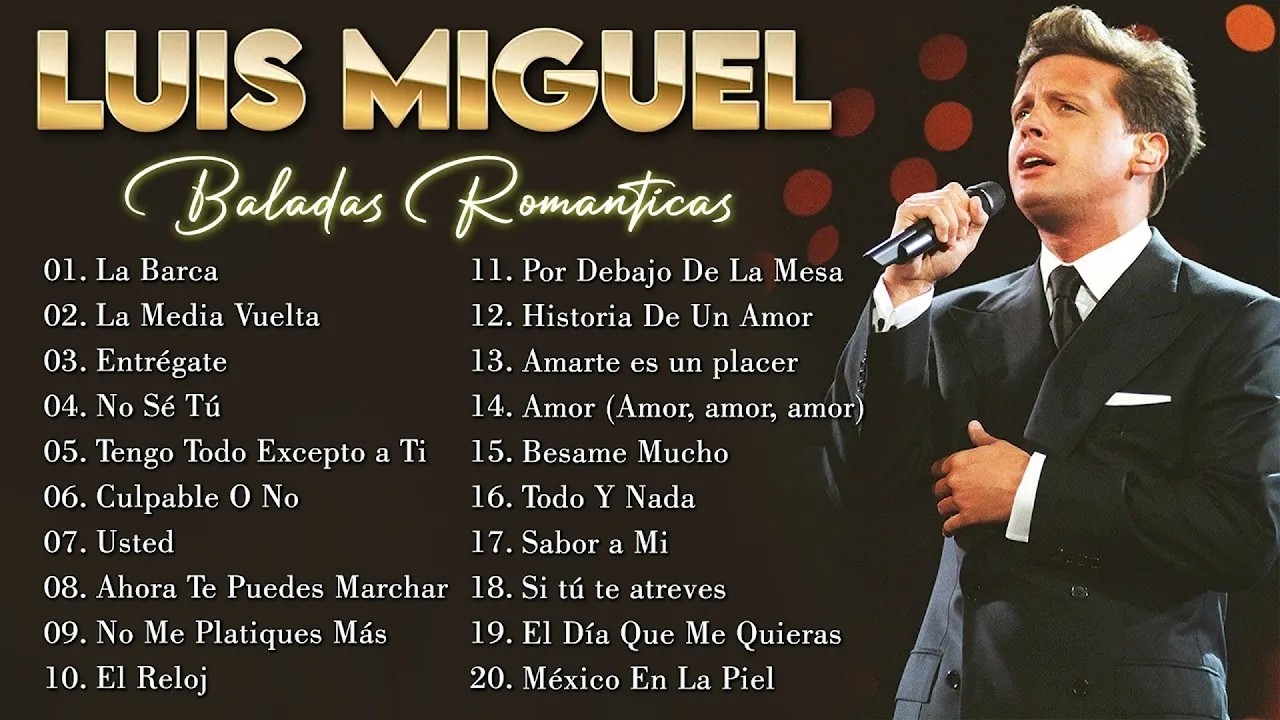 Música conmovedora 🌹 Luis Miguel - Una colección de sus mejores álbumes románticos