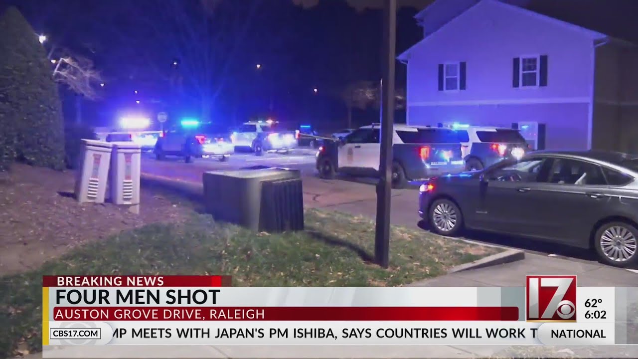 4 men hurt in shooting in east Raleigh, police say - YouTube
