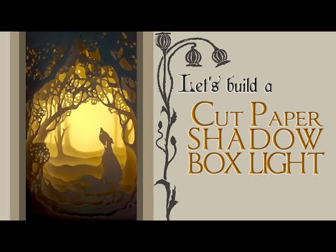 3D PAPER CUTWORK SHADOW BOX | TUTORIAL