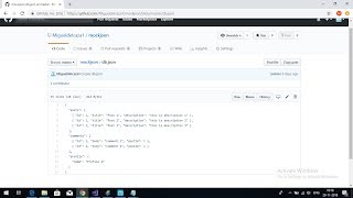 Create instant fake server using Git - to get mock JSON data