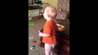 Blake- Go Jayhawks 17 Months