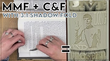 MMF + C&F / Inverted + Embossed + 3:1 Shadow Fold #bookfolding #bookpages #spock #startrek