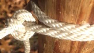 How to Tie a Roundturn with Two Half Hitches