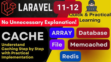 Laravel11 Caching Explained | Array, Database, File, Memcached, Redis with Practical Implementation!