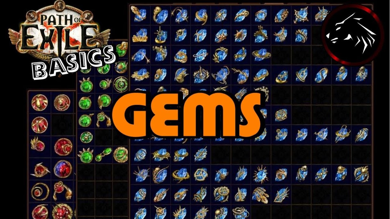 poe สกิล  Update New  Path Of Exile Basics - GEMS - Beginner guide for skill \u0026 support gems in POE