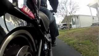 2012 Fatboy Lo Vance and Hines Big Shots Staggered