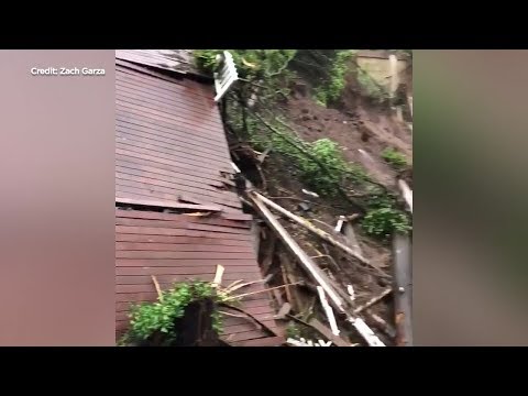 Neighbor captures Sausalito mudslide aftermath