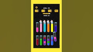 Colour Water Sort 3D #short #games  #shortvideo  #gameplay #gaming #gamingvideos #foryou Level-191
