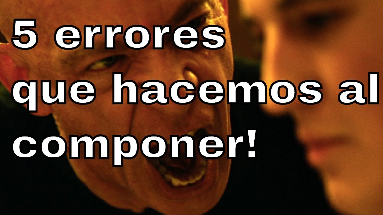 5 errores a la hora de componer. escalas musicales