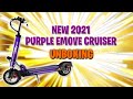 NEW 2021 PURPLE EMOVE CRUISER Unboxing, Longest range electric scooter in a beautiful new color