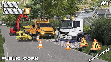 How To Build A Driveway In Farming Simulator 19 | Realistic Mods Gameplay