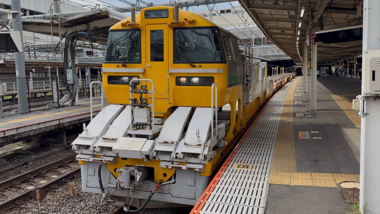 4K高画質】【上沼垂工臨L返空（ロングレール空車）】キヤE195系0番台ｵｸ