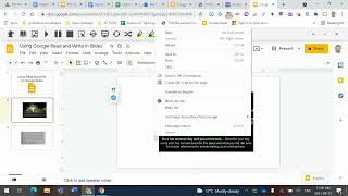 Google Slides - using Read&Write Using Google Slides With Google Read And Write
