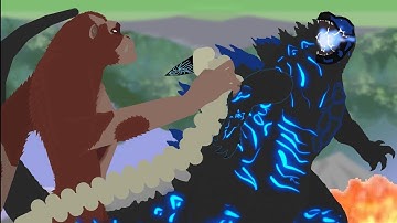 Godzilla Vs. Skar King || Stick Nodes Battle Animation 