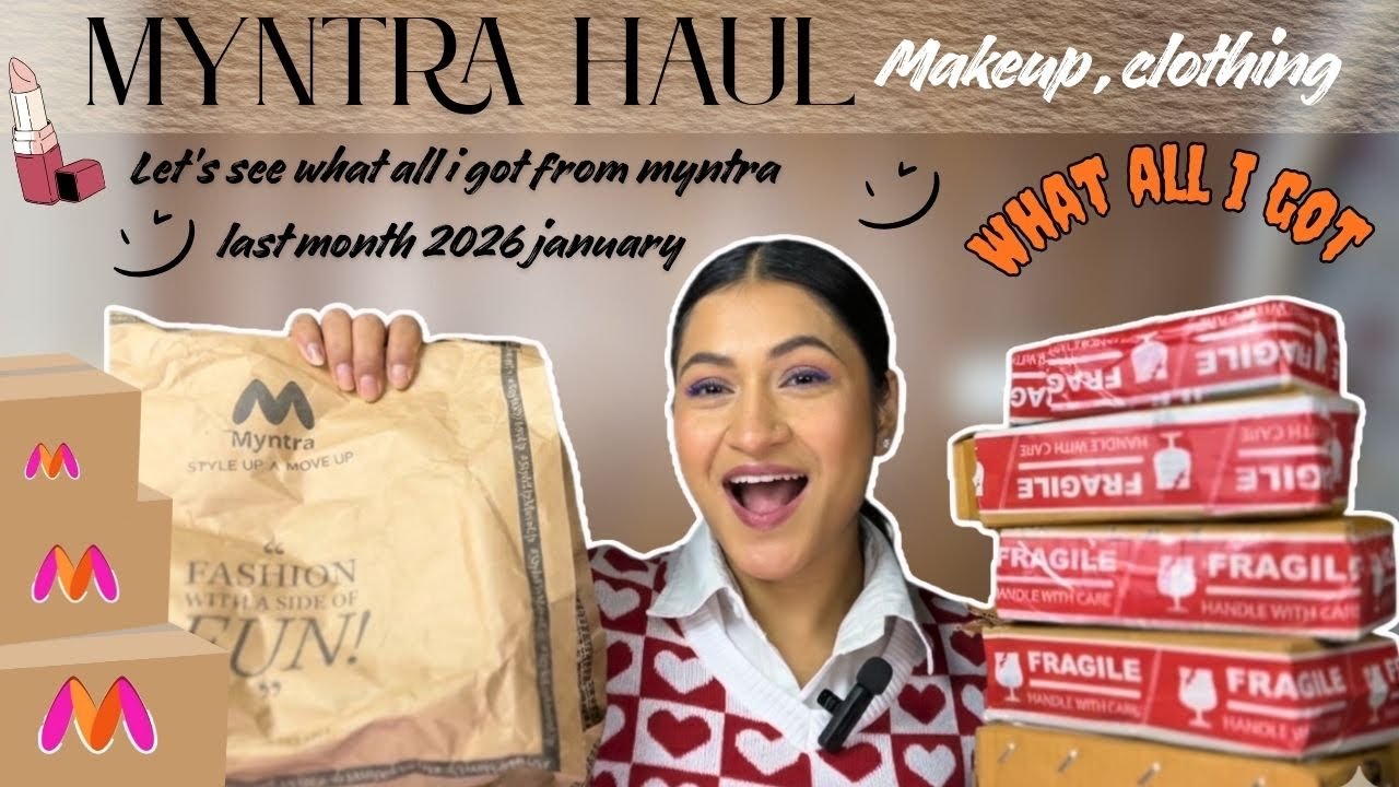 Myntra Makeup Haul | What all i got from myntra last month ( January) #myntrahaul 
