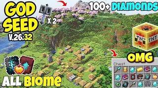 🔥Ultimate (God Seed) For Minecraft 26.32+ Bedrock & PE | All Biomes Seed+ Sulfur Cave & 5 Blacksmith screenshot 3
