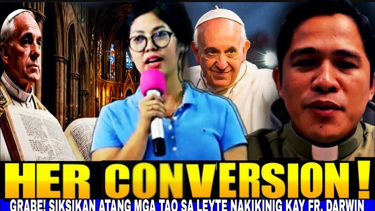 Her Journey to Catholicism. Nagsiksikan ang mga tao sa Leyte nakinig kay Fr Darwin.