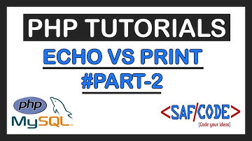 PHP Tutorials -  Echo and Print Function in PHP  Hindi/Urdu Part 2