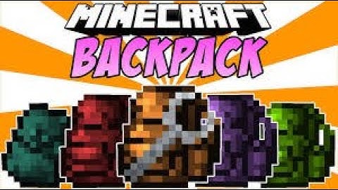 Minecraft: How To Download Backpack Mod For 1.8.9
