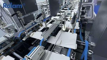 Rolam 1100-LC6-S Servo Driven Type 4 6 corners folder gluer folding crash lock bottom boxes