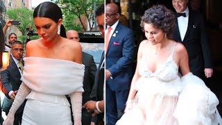 Monday, may 7, 2018 - selena gomez and kendall jenner are both
stunning in all-white ensembles as they head to the heavenly bodies:
fashion & catholic im...