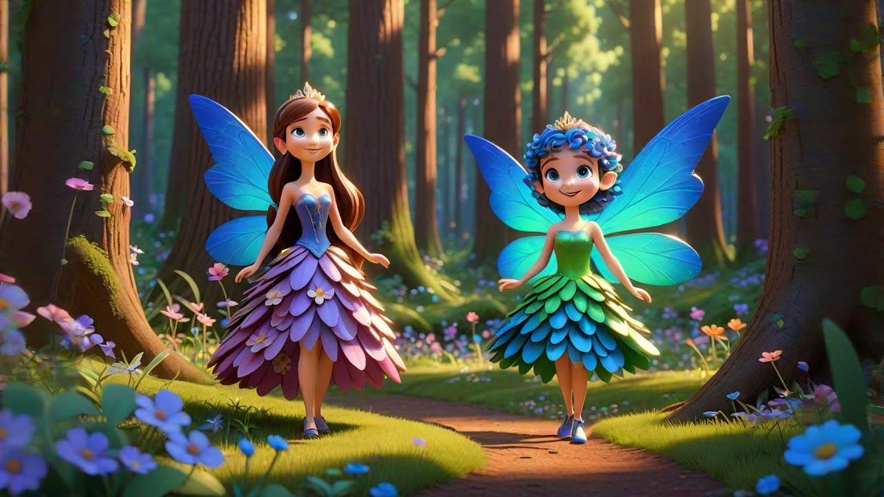 Five Sparkly Fairies Sing and Spin | Magical Counting Song for Kids | Fun Fairy Nursery Rhyme