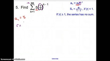 10.4 Infinite Geometric Series