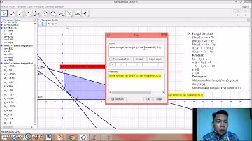 TUTORIAL MEMAKAI APLIKASI GEOGEBRA DALAM PENYELESAIAN SOAL