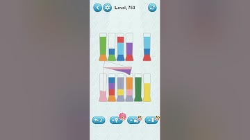water sort puzzle game level 753 Numpuz android ios games funny gaming all level gameplay