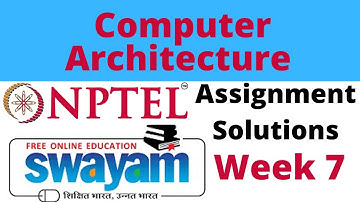 Computer architecture week 7 NPTEL assignment 7 answer