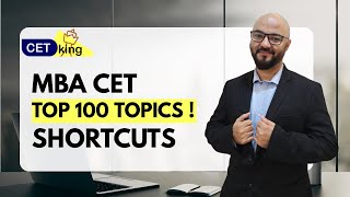 100 Must Do Topics Of Mba Cet 2026 With Shortcuts Imp For Snap Nmat Cmat Download Now