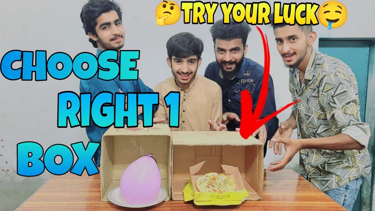 FUNNY CHOOSE THE RIGHT ONE BOX CHALLENGE|HADDI GANG
