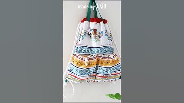 How to Make a Gym Sack Bag l Drawstring Backpack Sewing Tutorial