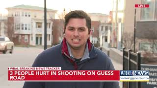 Three people hurt in shooting on Guess Road in Durham