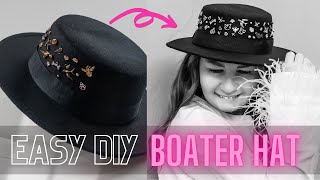 Diy Anthropologie Boater Hat I Anthropologie Charms Boater Hat I Anthropologie Dupe I
