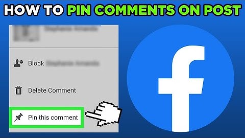 How To Pin Comments On Facebook Post | Pin Facebook Post To Top (2023)